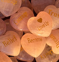 Rose Quartz Heart Stones